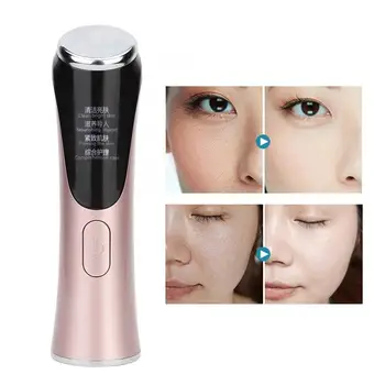 

USB Rechargeable Ultrasonic Rejuvenation Face Skin Care Massager Beauty Machine Serum Import Instrument Ion Deep Face Cleaning 1