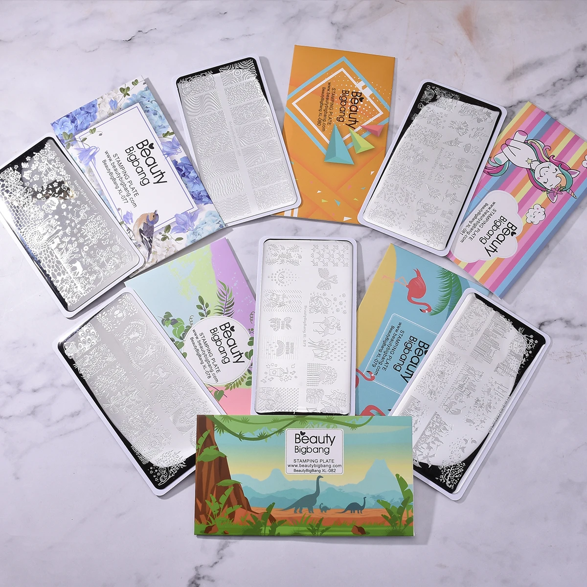 Штампованные пластины для ногтей китайские элементы природа мир узор дизайн