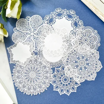 ZFPARTY  White Lace Paper Doilies/Placemats for Wedding Party Decoration Supplies Scrapbooking Paper Crafts 19706 1