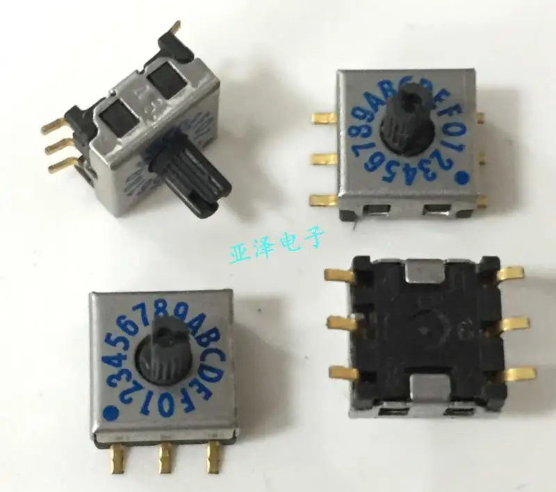 

5PCS/LOT FUJISOKU, 16 bit rotary switch, 0-F rotary dial switch, SMR8016 code switch