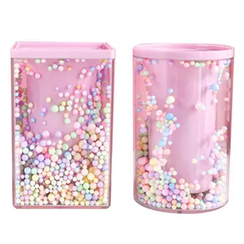 

Cute Pen Holder Office Organizer Cosmetic Square Pencil Pen Stand Holders Stationery Container Office School Supplies