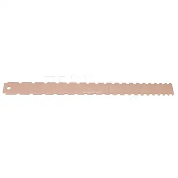 

Yibuy Rose Gold Guitar Neck Notched Straight Edge Tool for Electric Guitar
