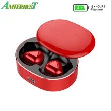 AMTERBEST T50 Bluetooth наушники 5,0 мини беспроводная гарнитура 20 метров сигнал Автоматическое Сопряжение стерео 6D шумоподавление наушники