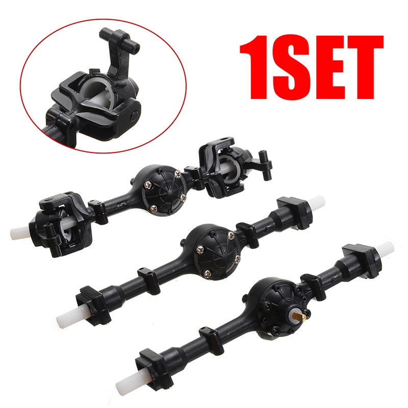 3pcs 1 Set Metal Gear Front + Middle + Rear Axle Bridge Replacement For WPL B36 B16 RC Car Spare Parts