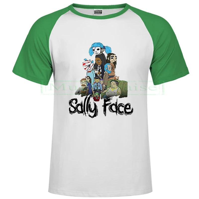 Летние мужские футболки Sally face Мужская модная футболка с мультяшным принтом Sally Face цельные повседневные футболки уличные Топы