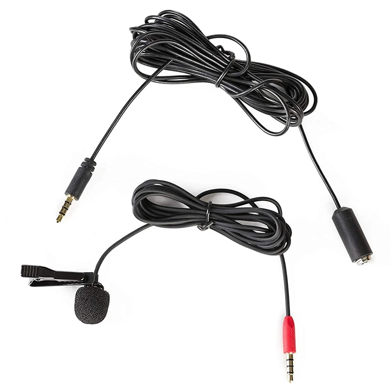 Saramonic Sr-Lmx1+ петличный клип-на микрофон для смартфонов с 4 м Удлинительный кабель профессиональный видео микрофон