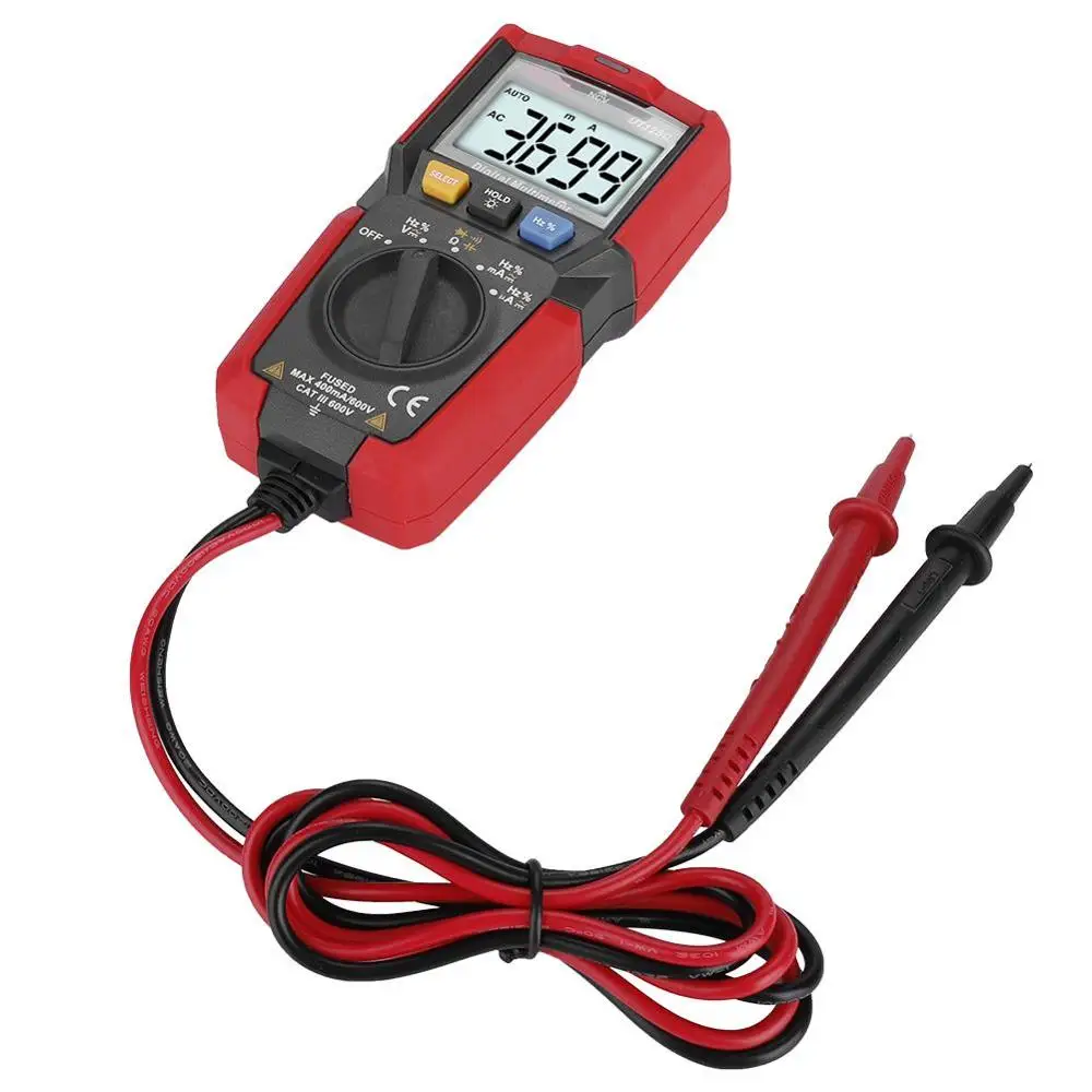 UNI-T UT125C Handheld Pocket Size Digital Multimeter AC/DC Voltage Tester Resistor Capacitor Frequency Diode NCV Test