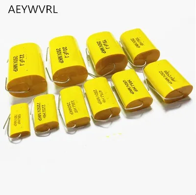 Axial Audio Capacitor MKP Genuine Axial Audio Electrodeless Capacitor 250V 1UF 1.5UF 1.8UF 2.2 2.7 3.3 4 4.7 5.6 6.8UF 8.2 10 12 15 18 20 22 33 47UF