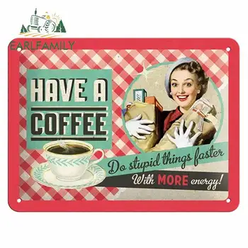 

EARLFAMILY 13cm x 10.1cm For Nostalgic Poster Motorcycle Car Stickers Custom Printing Decal Graffiti Vinyl Material Decoration