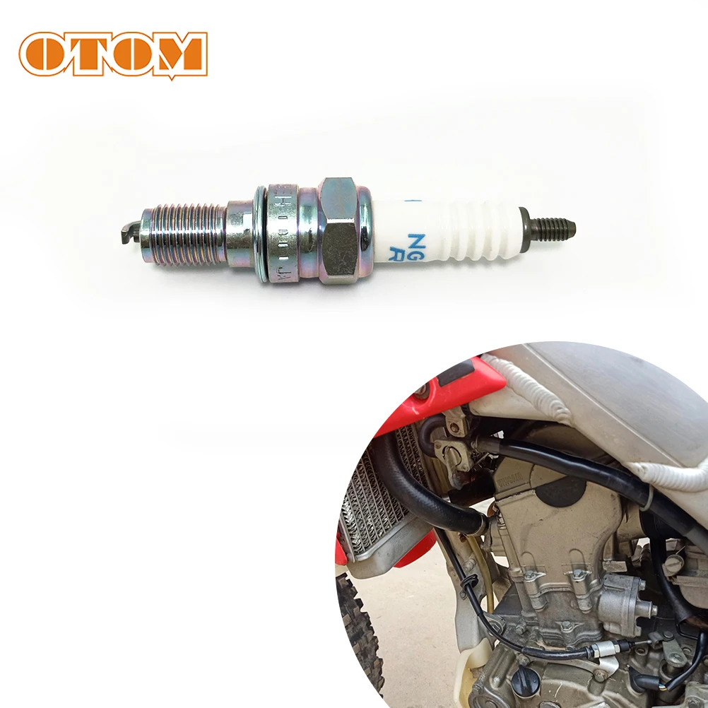 

OTOM Motorcycle Spark Plug NGK Carburetor Version Off-Road Motocross Ignition Sparking Plugs For HONDA CRF CRF250R 31912-KRN-731