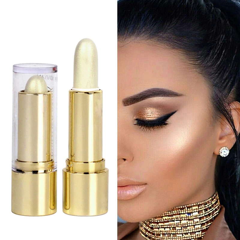 

Face Highlighter Stick Makeup Shimmer Glitter Eye Shadow Highlighter Cream Facial Contouring Bronzers Highlighter Pen