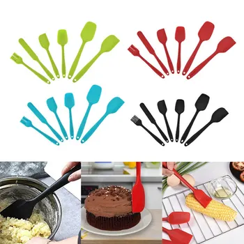 

Spatula Set Silicone Non-stick Scraper Kitchen Cake Pastry Cooking Chocolate Baking Scraping Utensil Cake Decorating Tools