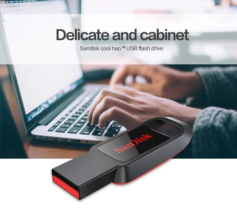 SanDisk 16 ГБ 32 ГБ USB 2,0 флешка, переносной usb-накопитель Mini портативный USB накопитель 64 Гб 128 Гб карта памяти накопитель данных для компьютера