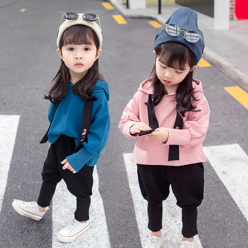 

Girls Spring Clothing Set 2019 New Style CHILDREN'S Garment Two-Piece Set-Style Clothes GIRL'S Spring-Fashionable Western Style