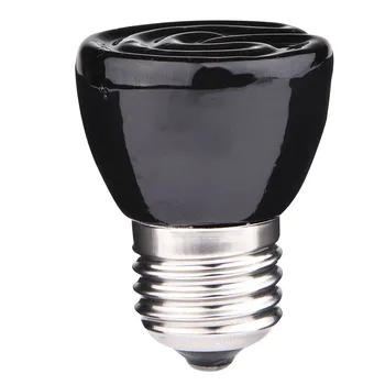 

Mini Black Pet Heating lamp Infrared Ceramic Emitter Heat Light Bulb Pet Brooder Chickens Reptile Lamp 25/ 50/ 75/ 100W