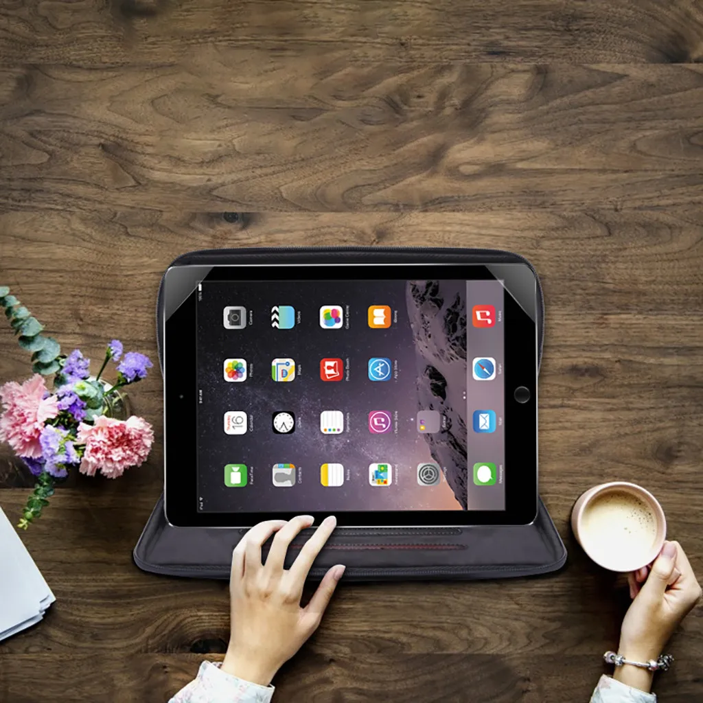 Flat leather case/sleeve