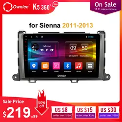 Ownice C500 + G10 9 inch головное устройство ПК автомобиля Octa Core Android 8,1 DVD gps навигации для TOYOTA Sienna 2011 2012 2013 4G LTE car Play