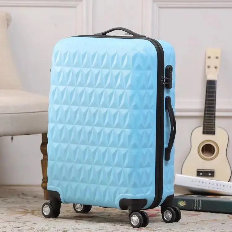 blue Suitcase 20''24''28'' чехол для чемодана на колесиках, Женский чехол на колесиках, чемодан на колесиках, 28 дюймов, большая сумка, модная Жесткая Сумка для багажа для девочек - Цвет: blue Suitcase
