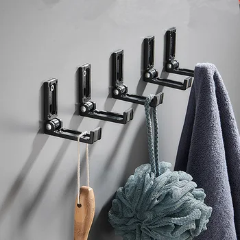 

Hole-Punched Alumimum Folding Recessed Hook Hidden Hook Silent Door Hook Bathroom Shelf Storage Hook