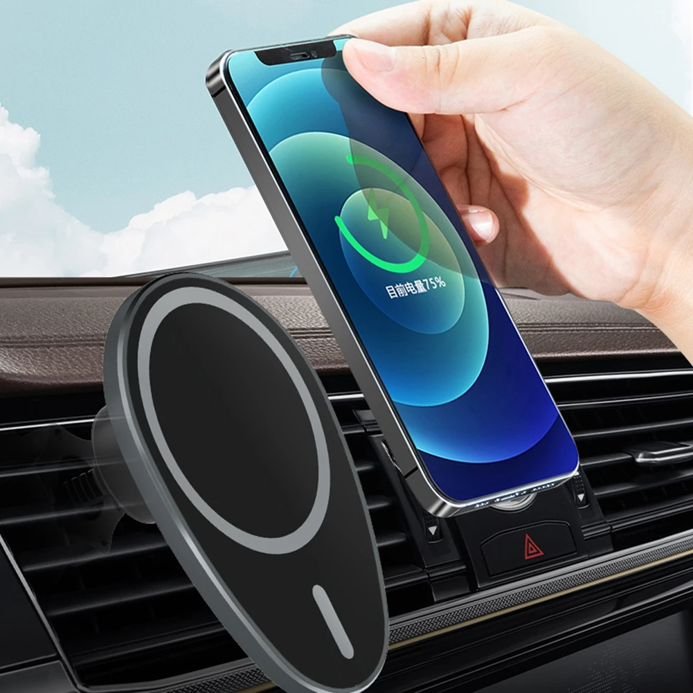 Wireless Car Charger Phone Holder For IPhone 12 Pro Max Mini
