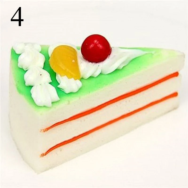 1 шт. милый ПУ стикер на холодильник искусственные фруктовые торты десерт поддельные Еда Декор фотография моделирование Торт Модель чайный стол украшение - Цвет: 4