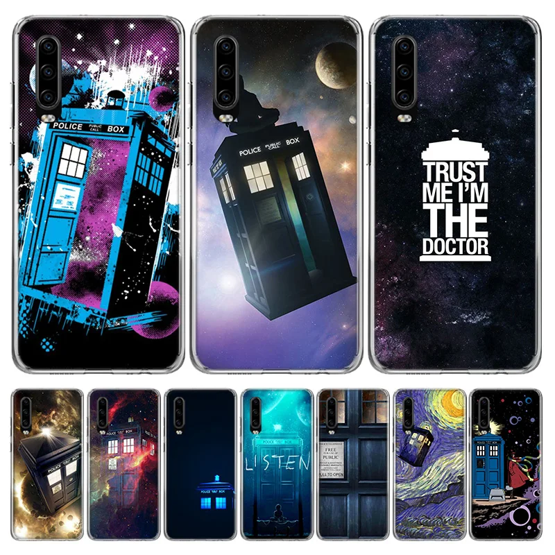 Чехол для телефона Tardis Box Doctor Who Huawei P40 P30 P20 Mate 30 20 10 Pro P10 Lite P Smart Z + 2019 Подарочный