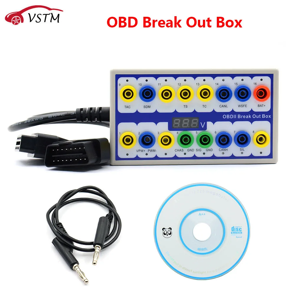 Протокол OBDII детектор OBD разбивающаяся коробка инструмент для пробоя OBD2