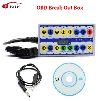 

OBDII Protocol Detector Car OBD Break Out Box Breakout Tool OBD2 Pin Out BOX