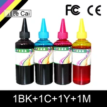 HTL 4 PK 100 ml dye ink refill ink kit compatible for HP Canon Brother Epson Samsung Lexmark Dell Leovo universal printer ink