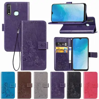 

Flip Wallet PU Leather Case For VIVO Y91 Y93 Y97 Y67 Y83 Y19 Y5S Y7S Y97 V11i V15 Pro Y3 Phone Bag With Magnet Card Holder Cover