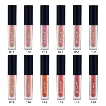 

4pcs/set Women's Fashion Liquid Lip stick Set Lipgloss Nude Makeup Matte Velvet Lip Glosses Red Natural Moisturizer