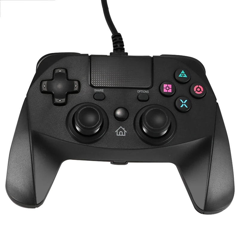 PPYY-Usb проводной игровой контроллер для Ps4 Ps3 геймпады для ПК с двойным ударом гироскоп контактная площадка