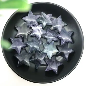 

Natural Colorful Fluorite Crystal Stone Star Shaped Healing Polished Gifts Craft Natural Stones and Minerals