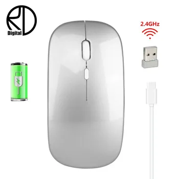 

2.4G Wireless Mouse Silent Mouse Rechargeable Charging Mute Office Notebook Bluetooth Mice Opto-electronic For Home Office