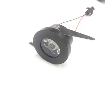 

5pcs/lot black LED Mini Cabinet Downlight 1.5W diameter 31mm dc12V black Frame Recessed Ceiling No Flicker Spot Lights For Home