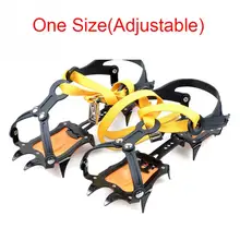 1 пара, большие 10 зубов, кошки, Нескользящие, ледяные, снежные, альпинистские, противоскользящие бахилы, шипы, противоскользящие ботинки