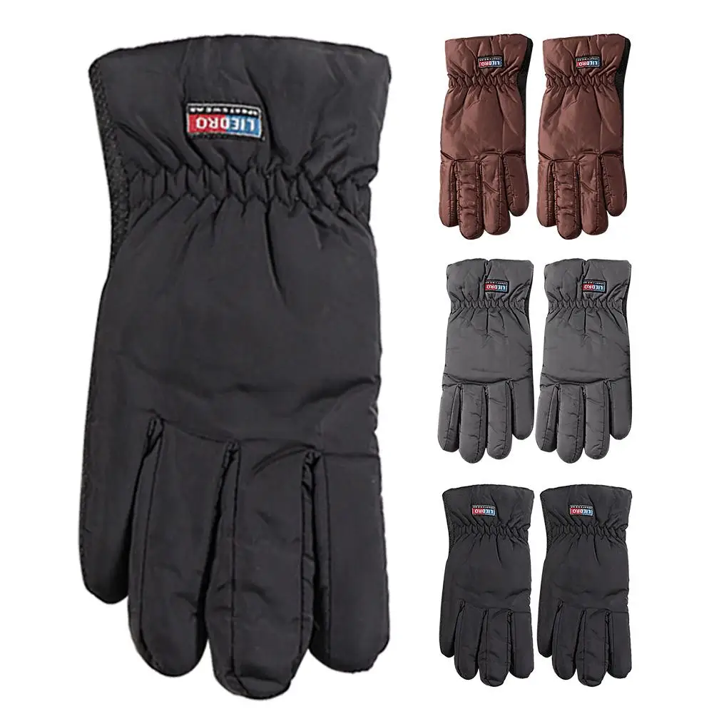 Зимние уличные Верховые перчатки четырехслойные водонепроницаемые карманные перчатки с сенсорным экраном плюс бархатные теплые лыжные перчатки