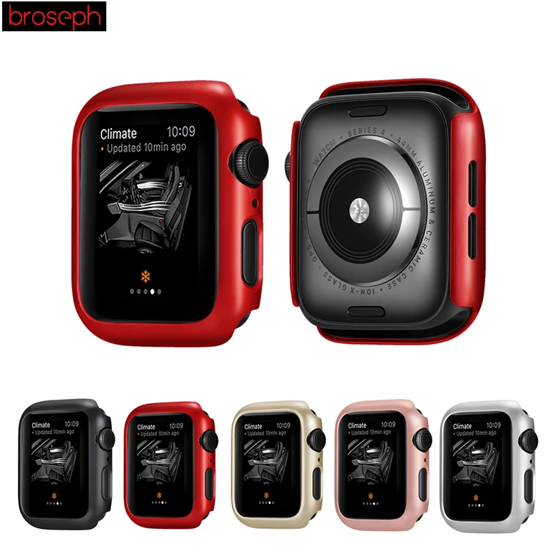

Oil Plating Protective Case for Apple Watch 4 44mm 40mm Watch Shell Cover Bumper for iWatch Series 4 Case