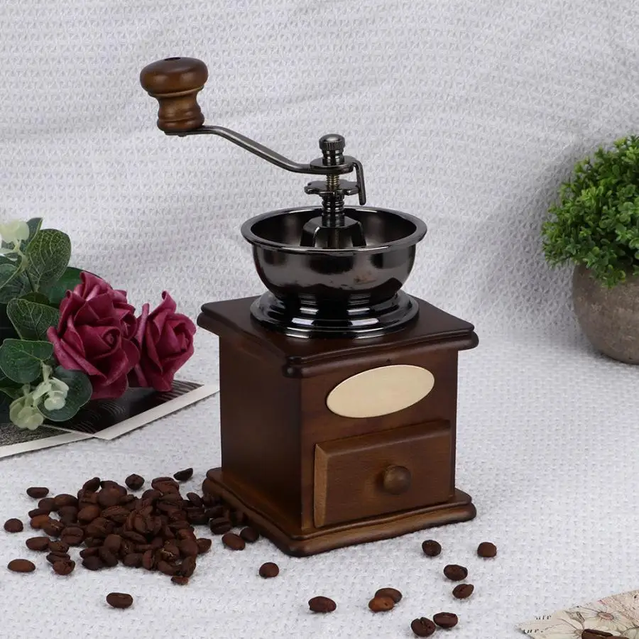 

Manual Coffee Grinder Housewhold Household Mini Coffee Mill Grinder Vintage Manual Coffee Grinder Kitchen Accessories Coffe