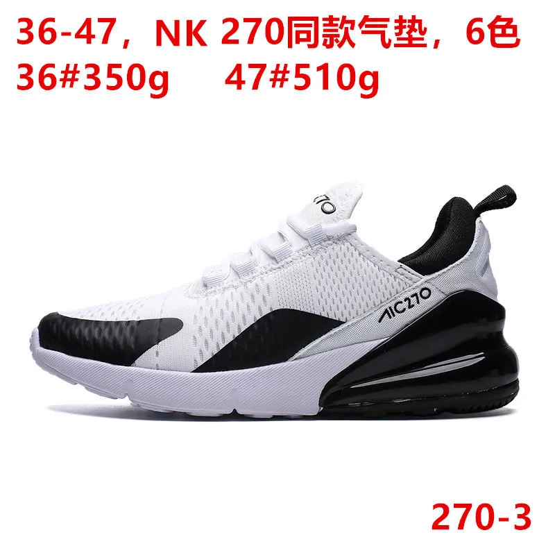 

2019 Hot Selling Shock Absorption Sports Casual Couples Large Size 47 Air Cushion Running Shoes Big Brand Celebrity Style 270-3