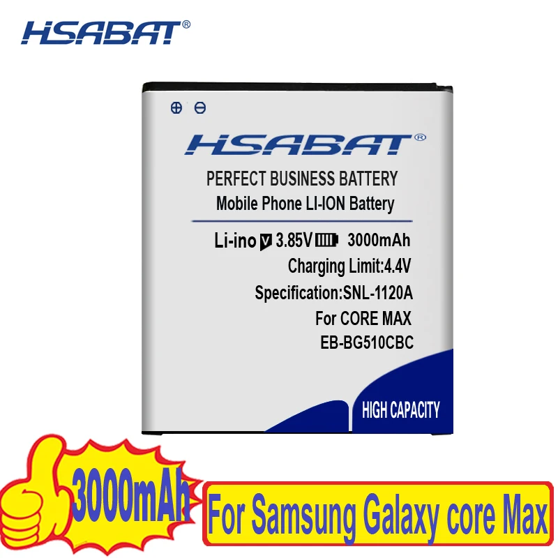 HSABAT 3000mAh EB-BG510CBC For Samsung Galaxy core Max SM-G5108Q G5108 G5108S G5108H G5109 x cover 3 G388F G510 Battery | Мобильные