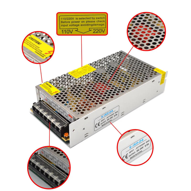 AC 12V 18V 48V Power Supply Transformer 1A 2A 3A 5A 10A 15A 20A 30A Power Supply Adapter 12 Volt 18 Volt 48 Volt For LED Strips (7)