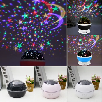 

Starry Sky Night Light Planet Magic Projector Earth Universe LED Lamp Colorful Rotate Flashing Star Babysbreath Christmas Gift