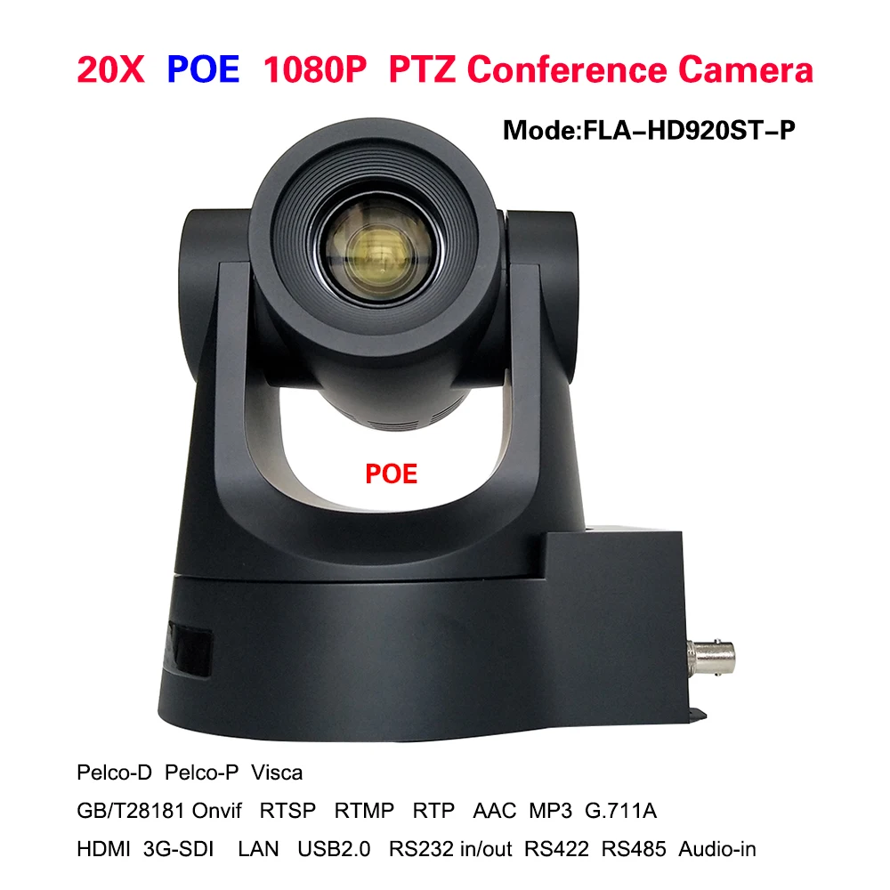 20x оптический зум HD Onvif 1080p PTZ видеоконференции RJ45 IP POE камера с интерфейсом SDI HDMI |
