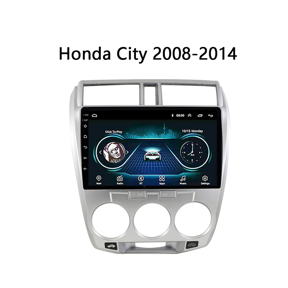 Автомобильное радио для Honda CITY 2011 2012 2013 2014 2015 2016 gps-навигация стерео Android 8 1 10 &quotCarplay