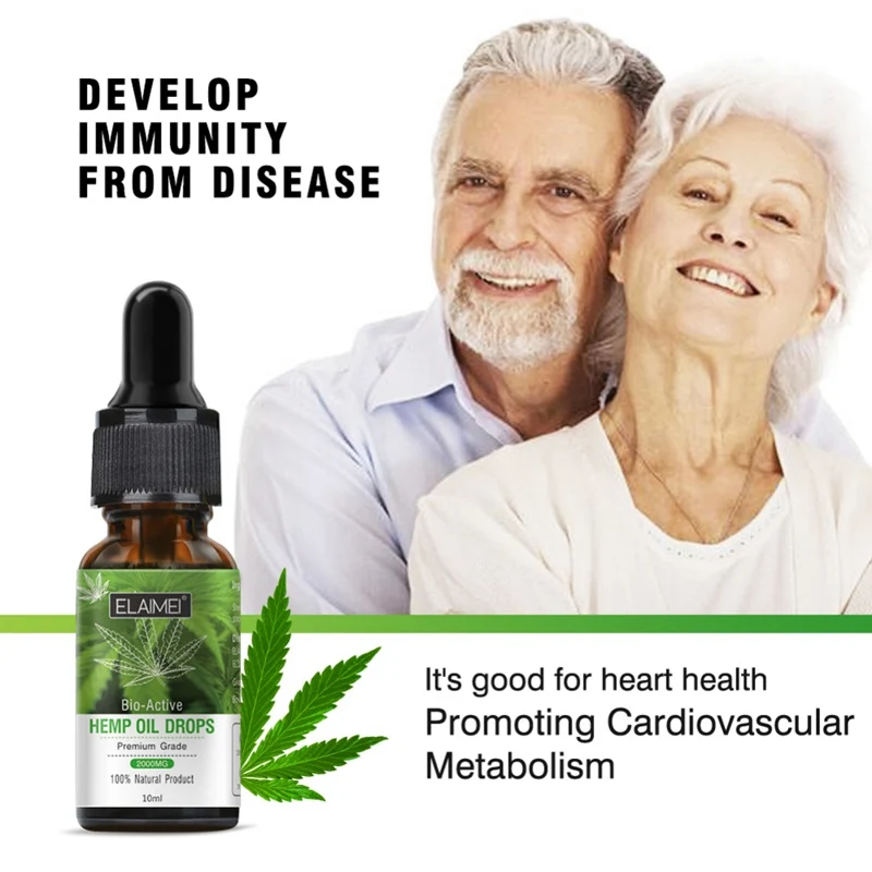 Pure Hemp Seed Essential Oil Relieve Pain Improve Sleeping Promote