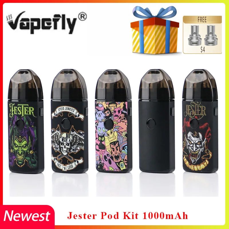 Vape Pod Kit Vapefly Jester Pod Kit 1000 мАч 2 мл DIY ремонтный капающий Pod kit электронная сигарета vape vs zero pod/calibren