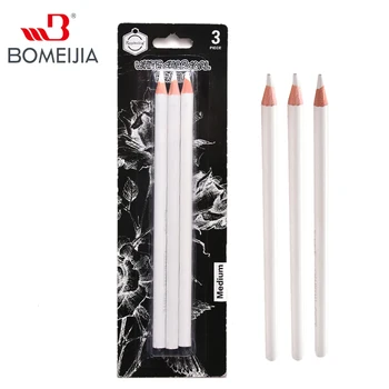 Set di matite a carboncino bianche da 3 pezzi Set di matite da disegno a matita standard professionale per strumenti scolastici Pittura Rifornimenti d'arte