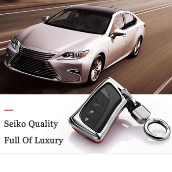 

3 button car key protector For Lexus IS ES GS NX RX LX LC RC ES200 ES260 LS350 2018 2019 Keyless cover case Fob Suede Leather