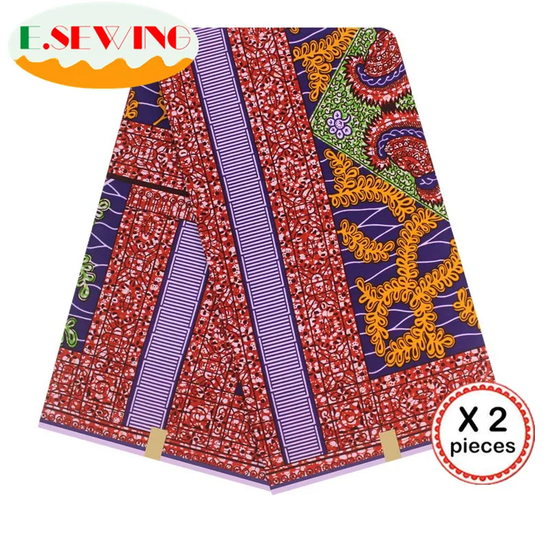 Африканская восковая ткань с принтом Анкара для шитья Анкара африканская ткань 12 ярдов нигерийская хлопковая ткань Гана для платья 81049